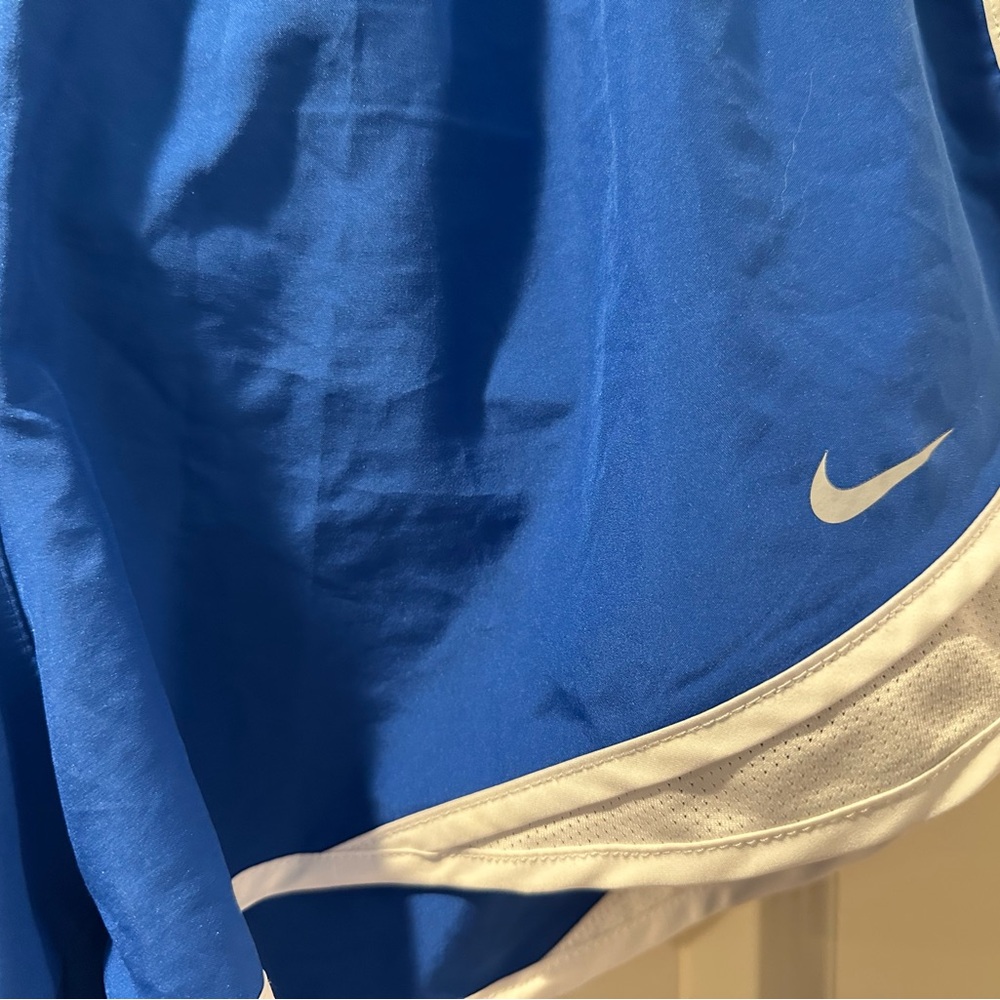 Nike Royal Blue and White Sports Shorts
